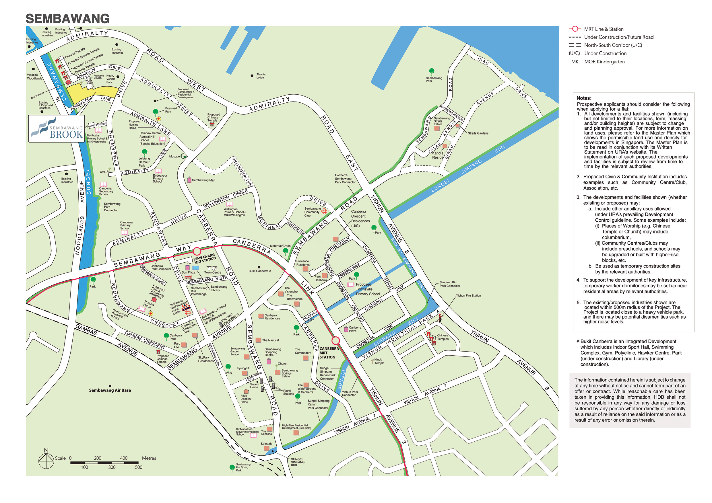 Map of Sembawang Brook